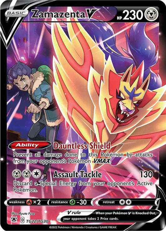 Zamazenta V TG22/TG30 Ultra Rare Astral Radiance Trainer Gallery Pokémon card