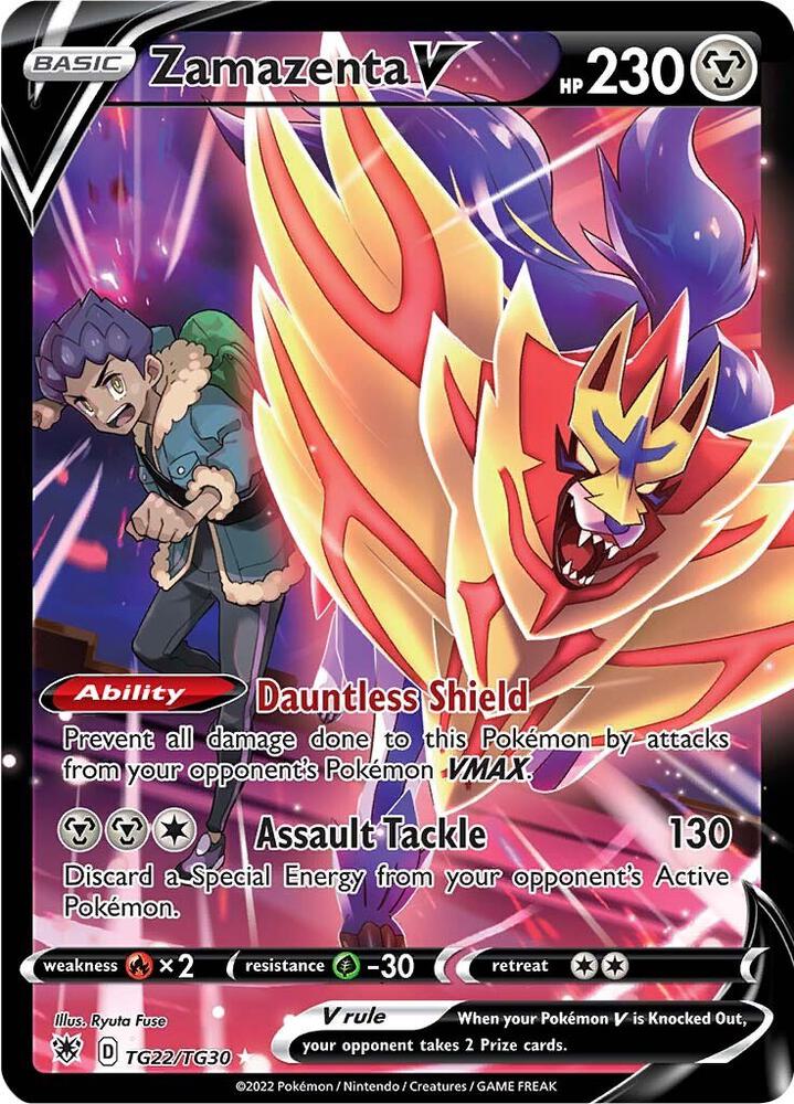 Zamazenta V TG22/TG30 Ultra Rare Astral Radiance Trainer Gallery Pokémon card