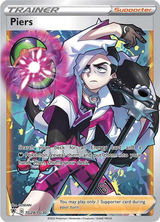 Piers TG28/TG30 Ultra Rare Astral Radiance Trainer Gallery Pokémon card
