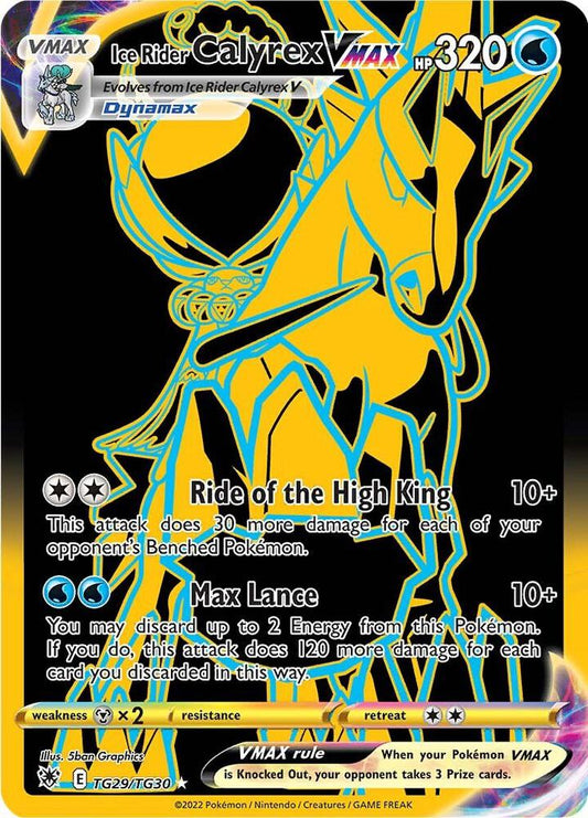 Ice Rider Calyrex VMAX (Secret) - TG29/TG30 Secret Rare SWSH10: Astral Radiance Trainer Gallery