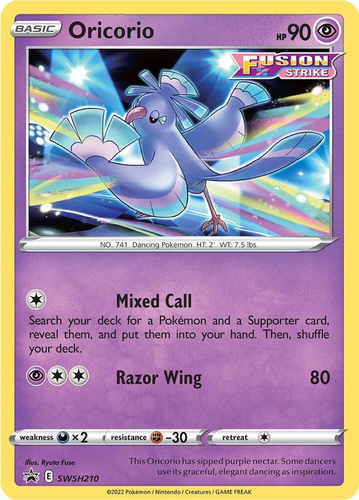 Oricorio - SWSH210 - SWSH210 Promo SWSH: Sword & Shield Promo Cards