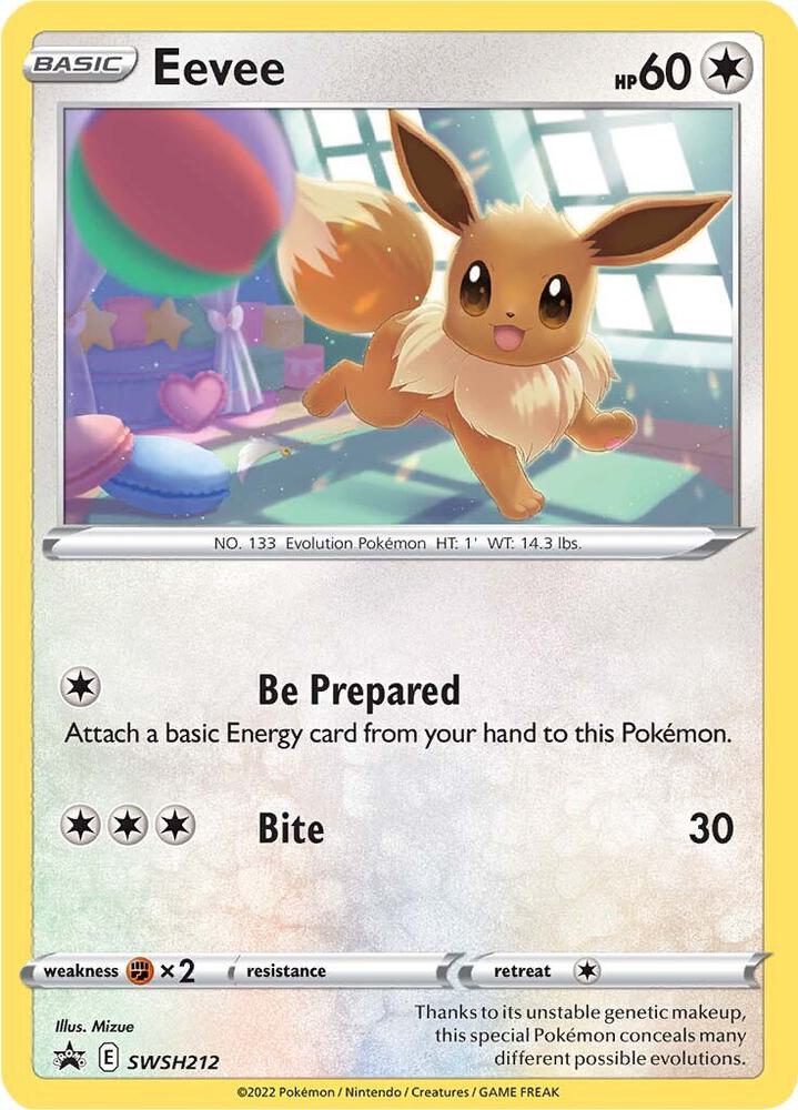 Eevee - SWSH212 SWSH212 Promo Sword & Shield Promo Cards Pokémon card