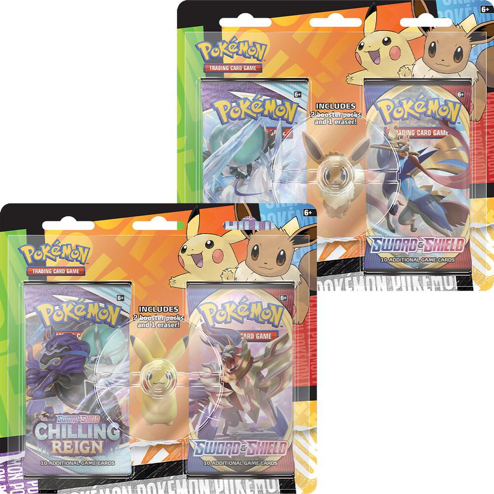 Pokemon TCG: Back to School Eraser Blister [Set of 2] - Miscellaneous Cards & Products
