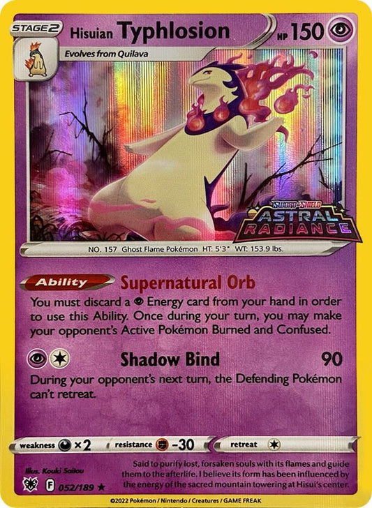 Hisuian Typhlosion - 052/189 (GameStop Exclusive) 052/189 Promo Miscellaneous Cards & Products Pokémon card