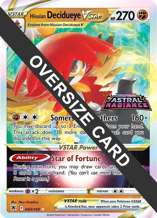 Hisuian Decidueye VSTAR - 084/189 Promo Jumbo Cards