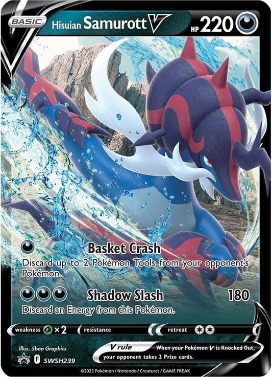 Hisuian Samurott V - SWSH239 SWSH239 Promo Sword & Shield Promo Cards Pokémon card