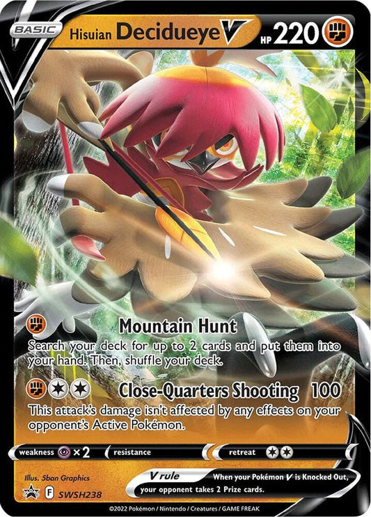 Hisuian Decidueye V - SWSH238 - SWSH238 Promo SWSH: Sword & Shield Promo Cards