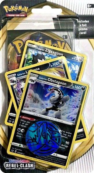 Rebel Clash Premium Checklane Blister [Galarian Obstagoon] Pokémon card