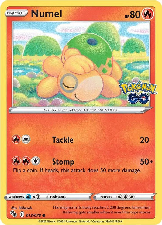 Numel 013/078 Common Pokemon GO Pokémon card