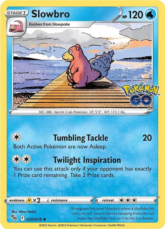 Slowbro 020/078 Uncommon Pokemon GO Pokémon card
