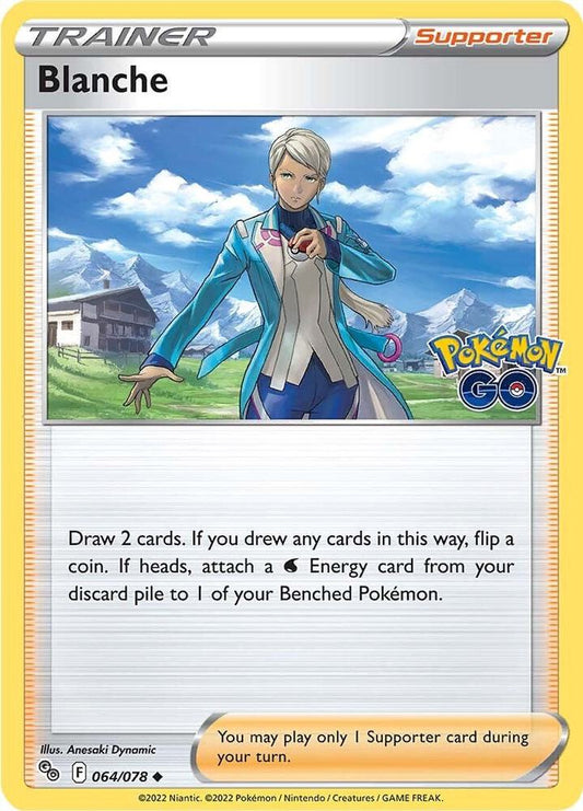 Blanche 064/078 Uncommon Pokemon GO Pokémon card