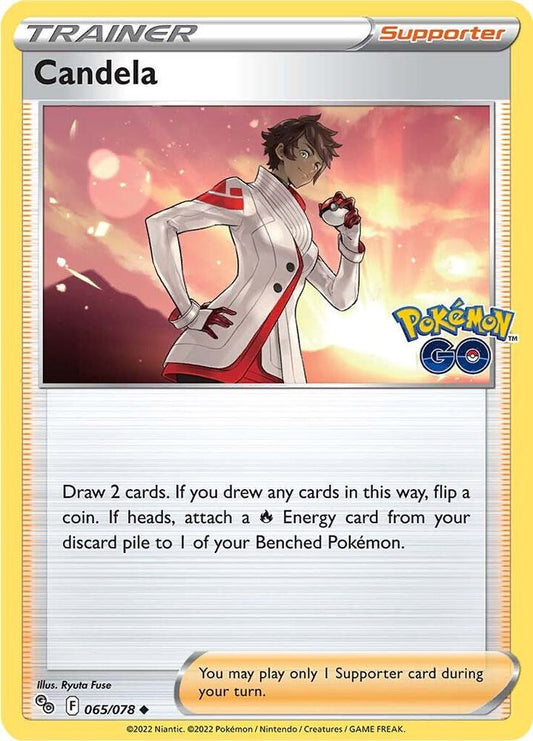 Candela 065/078 Uncommon Pokemon GO Pokémon card