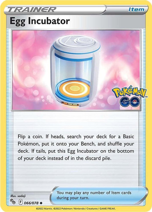Egg Incubator 066/078 Uncommon Pokemon GO Pokémon card