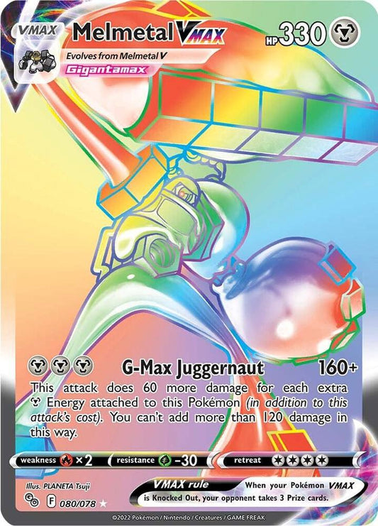Melmetal VMAX (Secret) 080/078 Secret Rare Pokemon GO Pokémon card