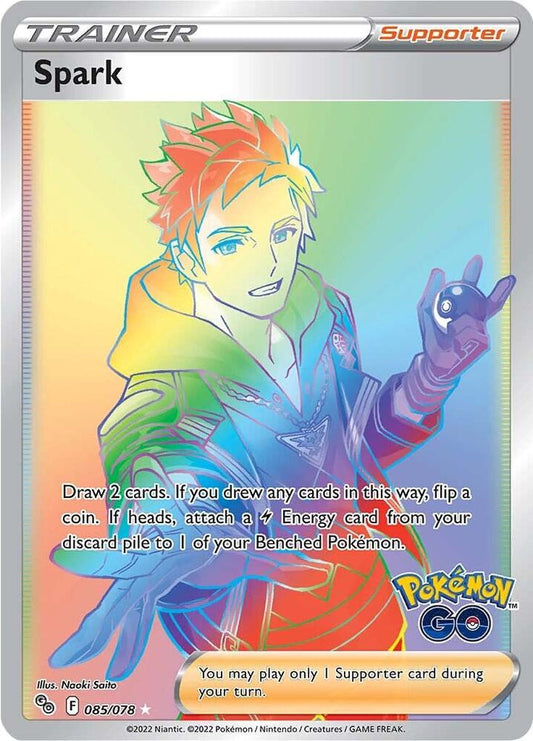Spark (Secret) 085/078 Secret Rare Pokemon GO Pokémon card