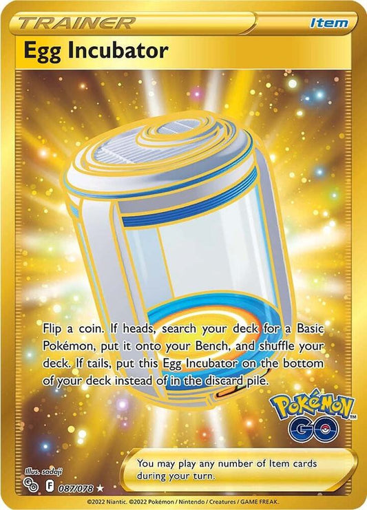 Egg Incubator (Secret) 087/078 Secret Rare Pokemon GO Pokémon card