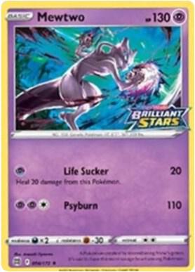Mewtwo - 056/172 (Brilliant Stars Stamped) 056/172 Promo Miscellaneous Cards & Products Pokémon card