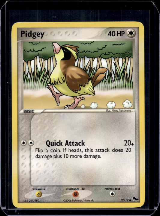 Pidgey POP Series 4 #012/017 Normal Pokémon Card (front)