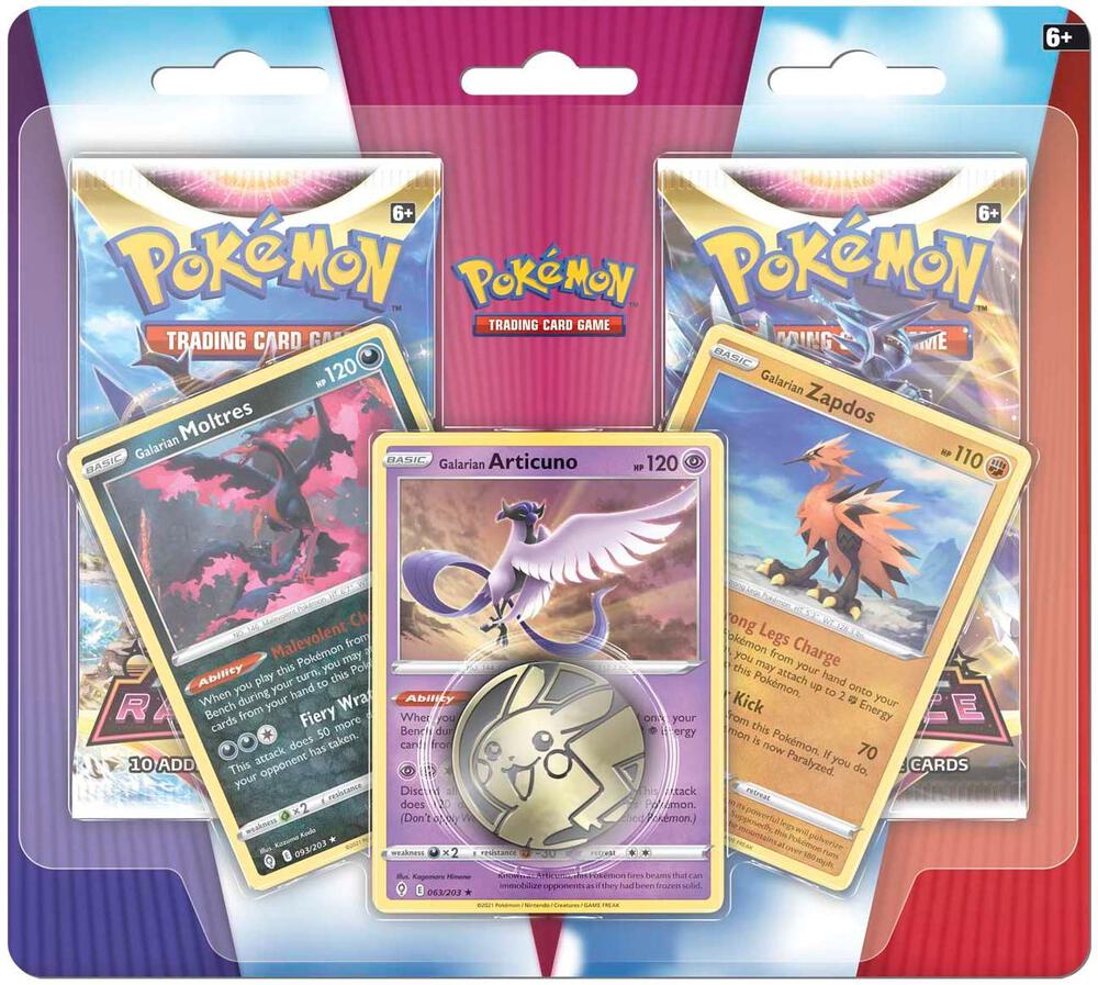 Enhanced 2-Pack Blister Pack [Galarian Articuno, Galarian Zapdos, & Galarian Moltres] - Miscellaneous Cards & Products