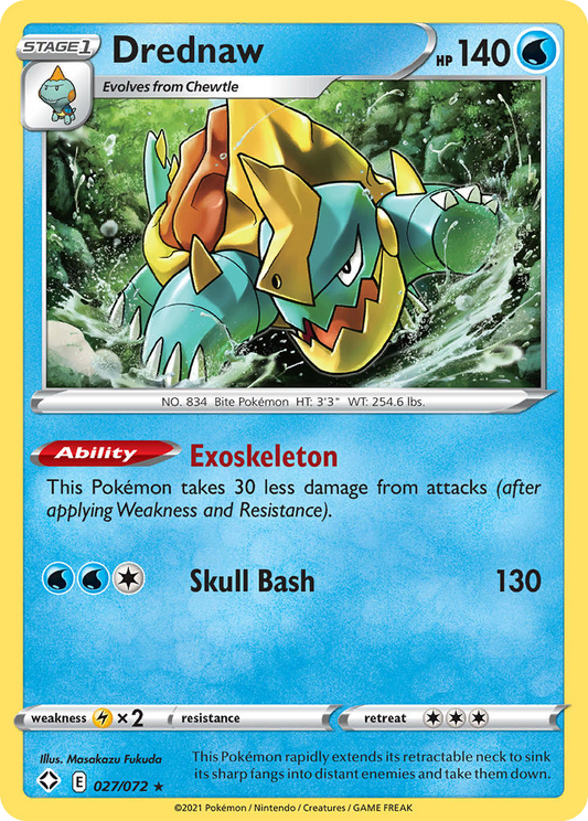 Drednaw 027/072 Rare Shining Fates