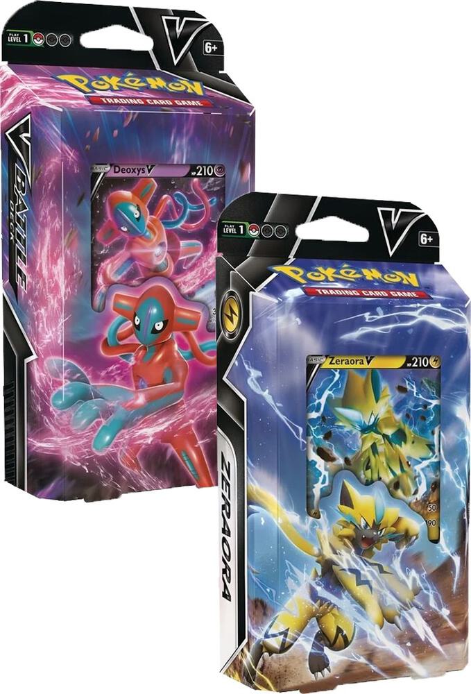 Deoxys V / Zeraora V Battle Decks [Set of 2] Miscellaneous Cards & Products