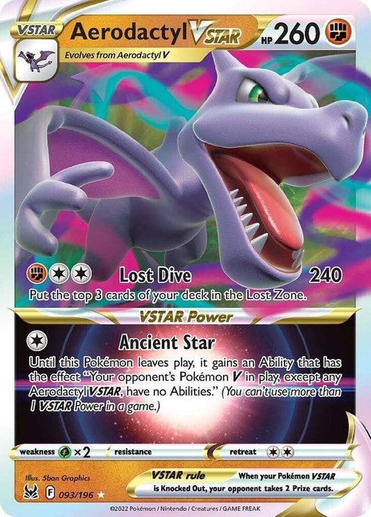 Aerodactyl VSTAR 093/196 Ultra Rare Lost Origin Pokémon card
