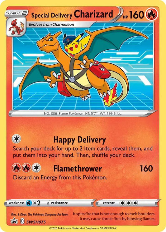 Special Delivery Charizard - SWSH075 SWSH075 Promo Sword & Shield Promo Cards Pokémon card