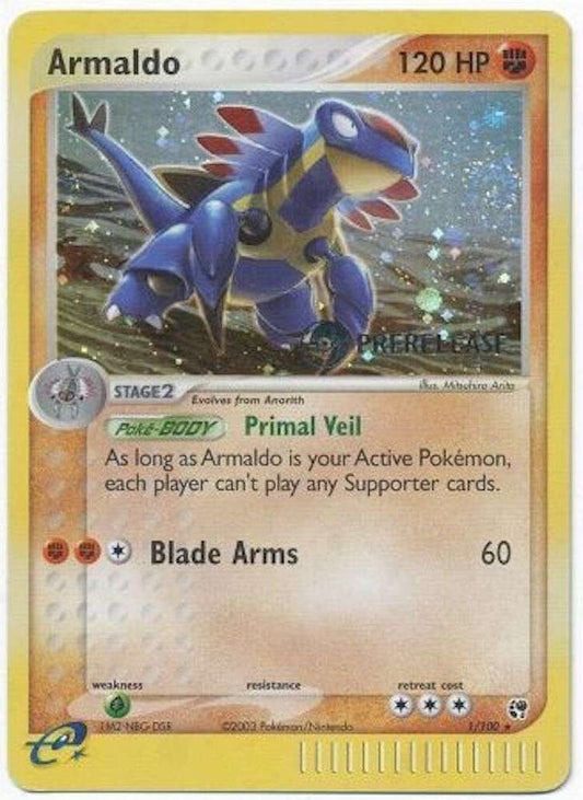 Armaldo - 1/100 (Prerelease) 001/100 Promo Miscellaneous Cards & Products Pokémon card