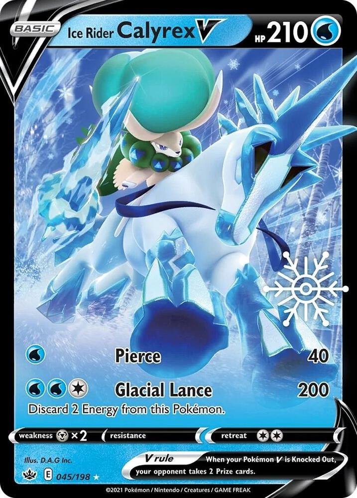 Ice Rider Calyrex V - 045/198 (Holiday Calendar) Promo Miscellaneous Cards & Products