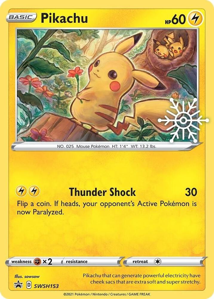 Pikachu - SWSH153 (Holiday Calendar) - SWSH153 Promo SWSH: Sword & Shield Promo Cards