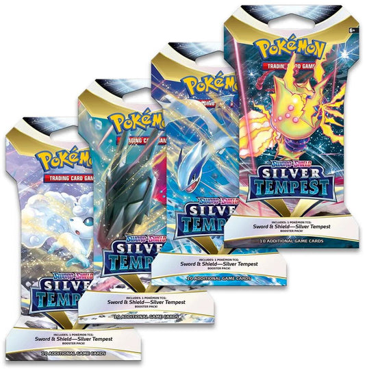 Silver Tempest Sleeved Booster Pack Art Bundle [Set of 4] Pokémon card