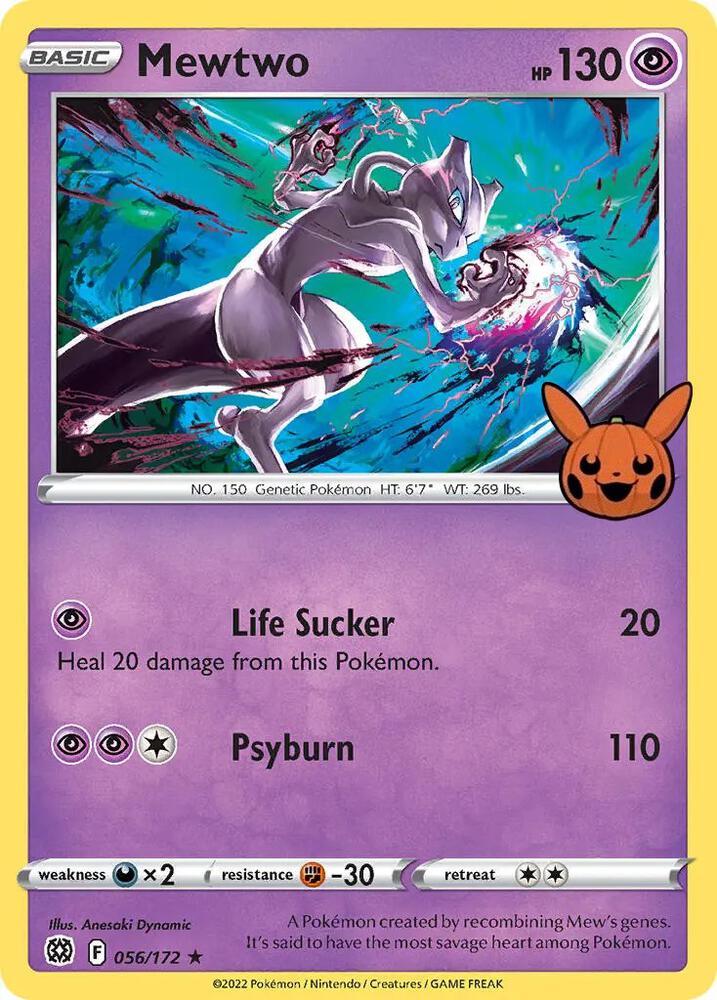 Mewtwo - 056/172 Promo Trick or Trade BOOster Bundle