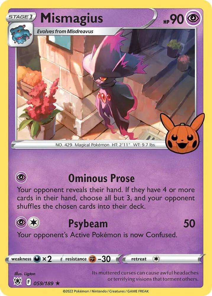 Mismagius - 059/189 Promo Trick or Trade BOOster Bundle