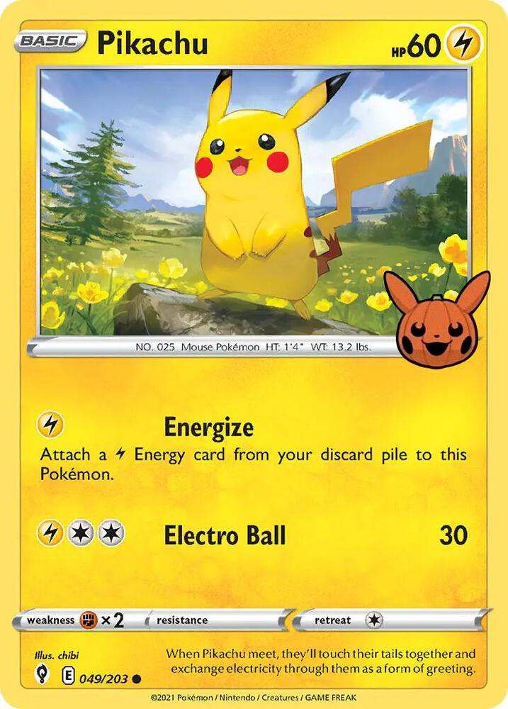 Pikachu - 049/203 Promo Trick or Trade BOOster Bundle