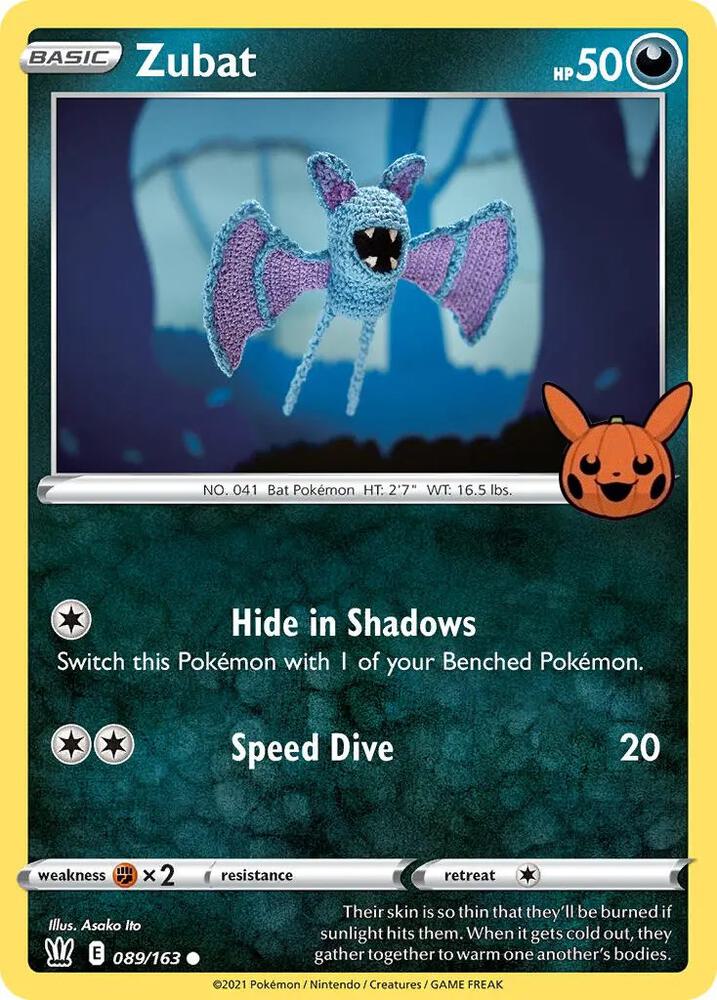 Zubat - 089/163 Promo Trick or Trade BOOster Bundle