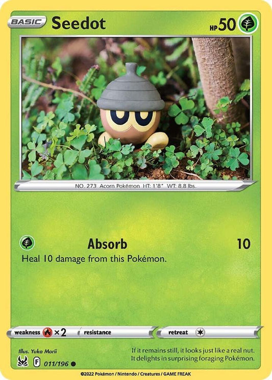 Seedot 011/196 Common Lost Origin Pokémon card