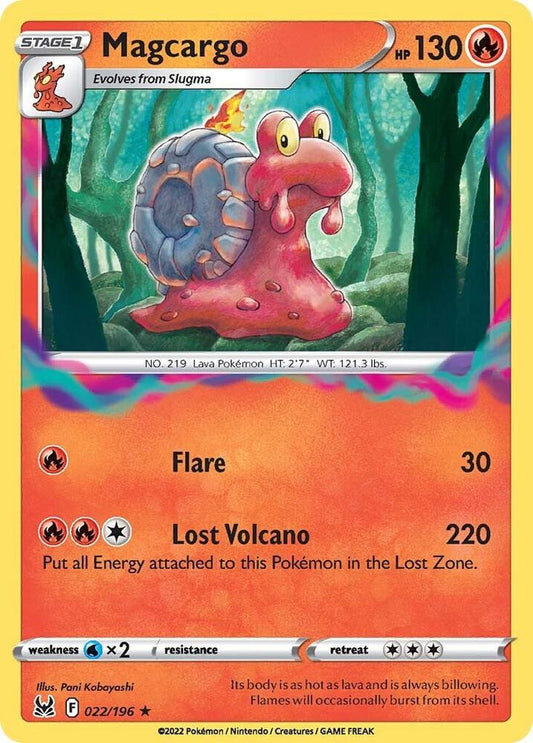Magcargo 022/196 Rare Lost Origin Pokémon card