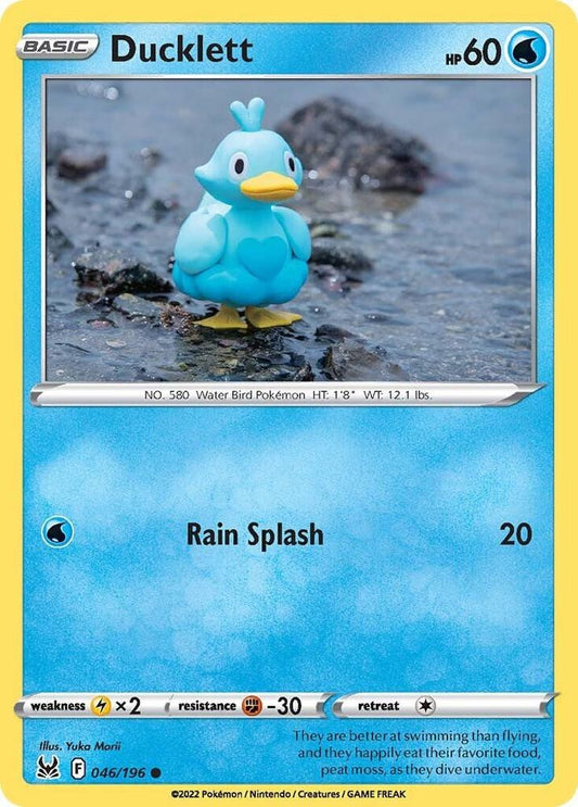 Ducklett 046/196 Common Lost Origin Pokémon card