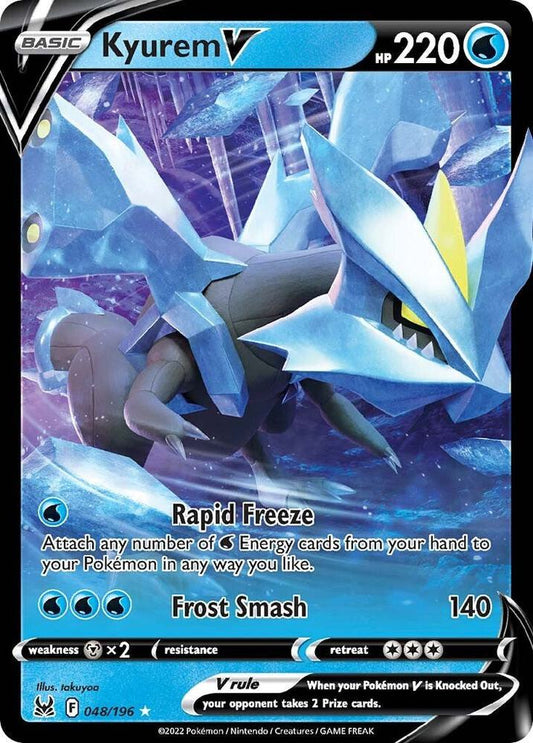 Kyurem V 048/196 Ultra Rare Lost Origin Pokémon card