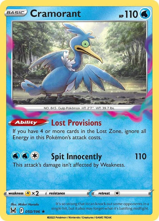 Cramorant 050/196 Rare Lost Origin Pokémon card