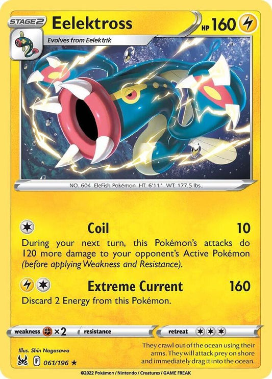 Eelektross 061/196 Rare Lost Origin Pokémon card