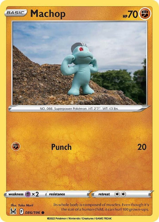 Machop 086/196 Common Lost Origin Pokémon card