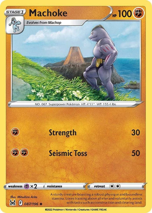 Machoke 087/196 Uncommon Lost Origin Pokémon card