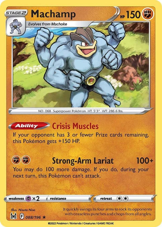 Machamp 088/196 Holo Rare Lost Origin Pokémon card