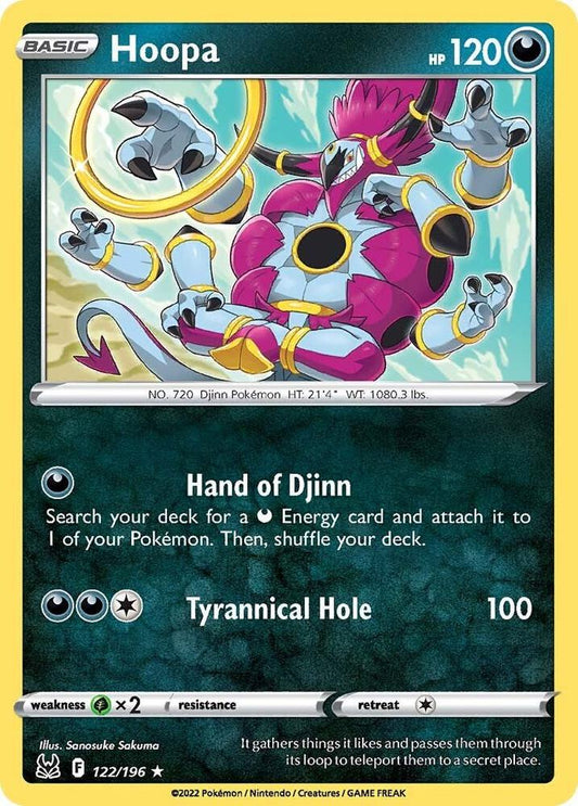 Hoopa 122/196 Rare Lost Origin Pokémon card
