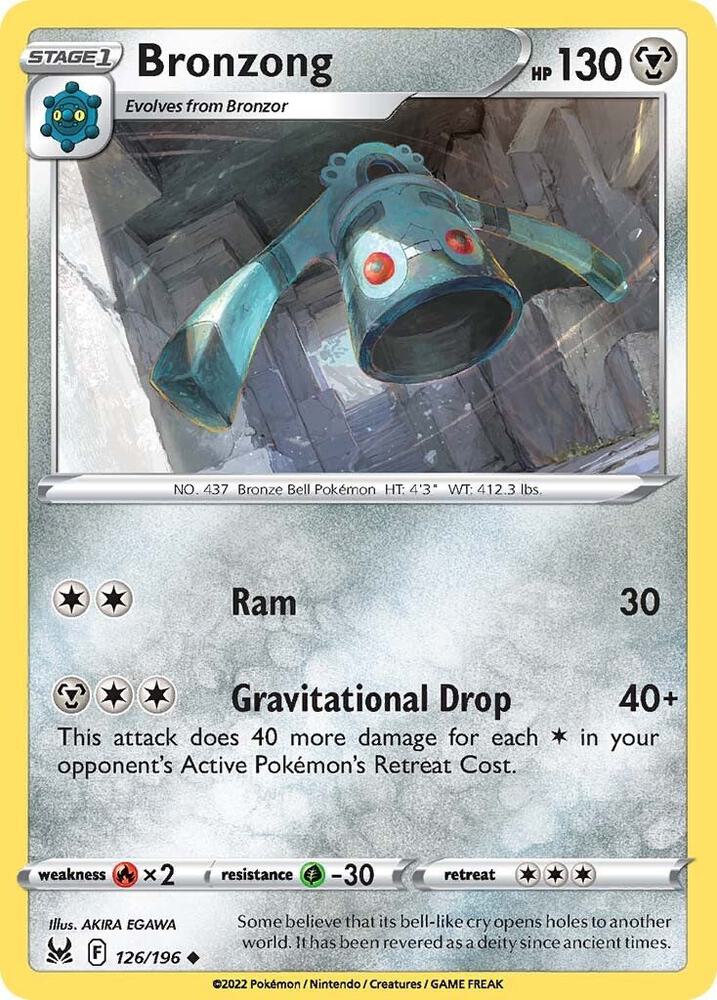 Bronzong - 126/196 Uncommon SWSH11: Lost Origin
