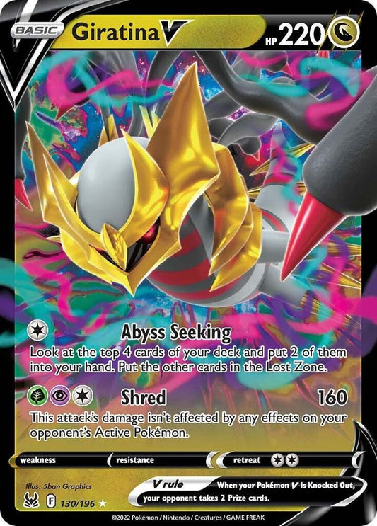 Giratina V 130/196 Ultra Rare Lost Origin Pokémon card