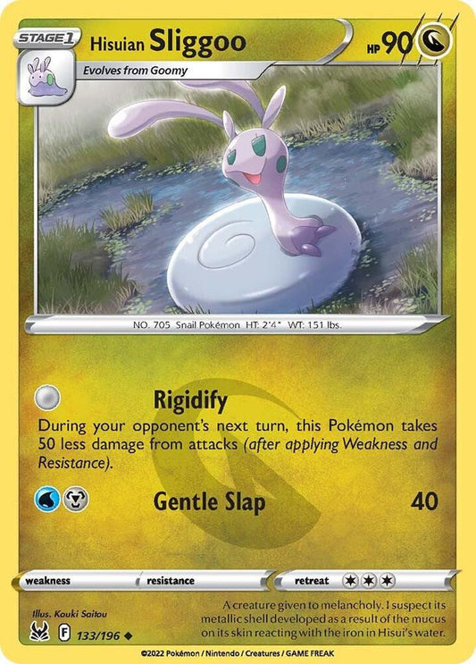 Hisuian Sliggoo 133/196 Uncommon Lost Origin Pokémon card