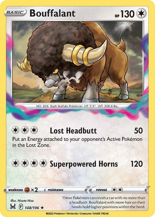 Bouffalant 148/196 Rare Lost Origin Pokémon card