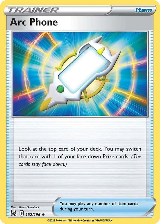 Arc Phone 152/196 Uncommon Lost Origin Pokémon card